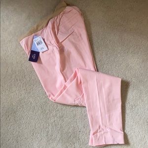 Maternity ankle pants. Pink